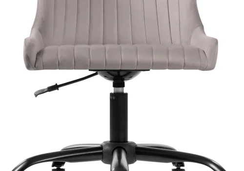 Компьютерное кресло Эдон серое  566504 Woodville, серый/велюр, ножки/пластик/чёрный, размеры - *820***500*600 фото 6