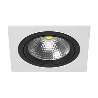 Светильник точечный Intero 111 i81607 Lightstar чёрный белый 1 лампа, основание белое чёрное в стиле хай-тек 