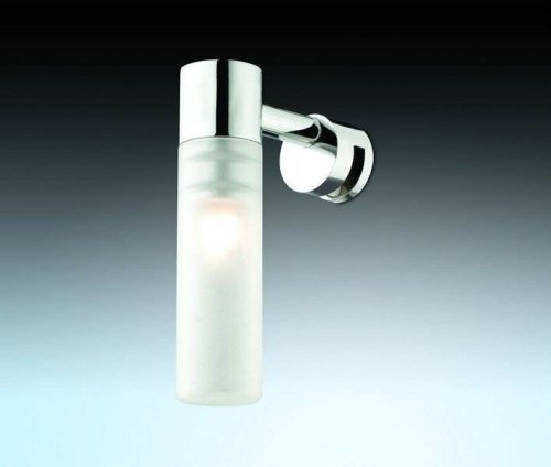 Бра С креплением на зеркало IZAR 2447/1 Odeon Light белый на 1 лампа, основание хром в стиле для ванной минимализм 