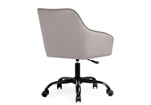 Компьютерное кресло Оиши серое  566498 Woodville, серый/велюр, ножки/пластик/чёрный, размеры - *890***560*630 фото 4