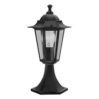 Парковый светильник 22472 LATERNA 4 Eglo уличный IP44 чёрный 1 лампа, плафон прозрачный в стиле классический E27