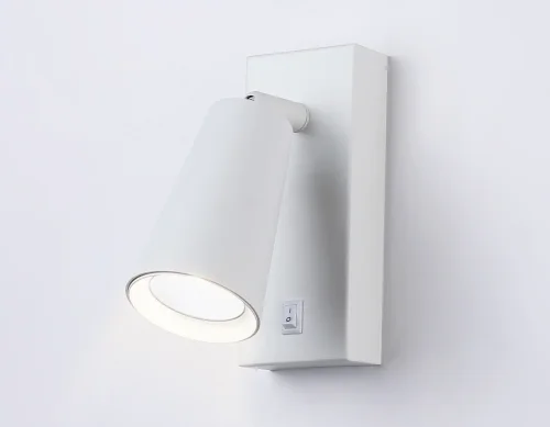Бра с выключателем TA13141 Ambrella light белый на 1 лампа, основание белое в стиле современный хай-тек  фото 3
