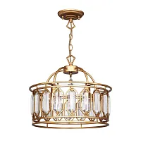 Люстра подвесная Royalty 2021-5P Favourite прозрачная на 5 ламп, основание золотое в стиле классический 