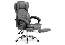 Компьютерное кресло Kolson gray 15343 Woodville, серый/экокожа, ножки/металл/хром, размеры - *1240***640*680