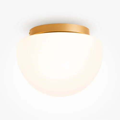 Светильник потолочный Glassy MOD270CL-01G Maytoni белый 1 лампа, основание золотое в стиле современный 