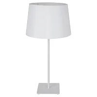 Настольная лампа Milton GRLSP-0521 Lussole белая 1 лампа, основание белое металл в стиле классический 