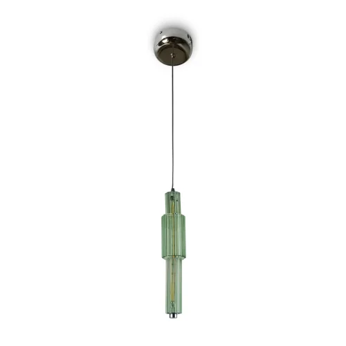 Светильник подвесной LED Verticale MOD308PL-L9GN3K Maytoni зелёный 1 лампа, основание хром в стиле   фото 2