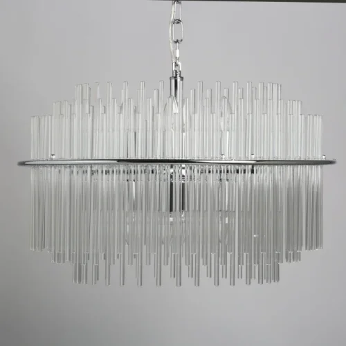 Люстра подвесная Аделард 642017208 MW-Light прозрачная на 8 ламп, основание хром в стиле классический  фото 2