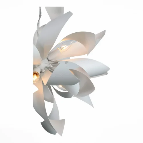Люстра подвесная SPIRAGLIO SL453.503.06E St-Luce белая на 6 ламп, основание белое в стиле современный  фото 2