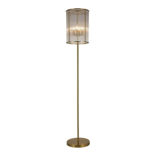 Торшер Wonderland 2907-4F Favourite  прозрачный 4 лампы, основание медь в стиле минимализм
