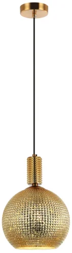Светильник подвесной Coloure 2128/03/01P Stilfort золотой 1 лампа, основание латунь в стиле современный шар