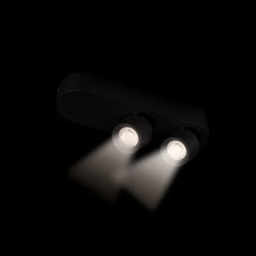 Спот с 2 лампами LED Quiet 10320/2 Black LOFT IT чёрный LED в стиле современный хай-тек прямоугольный фото 2