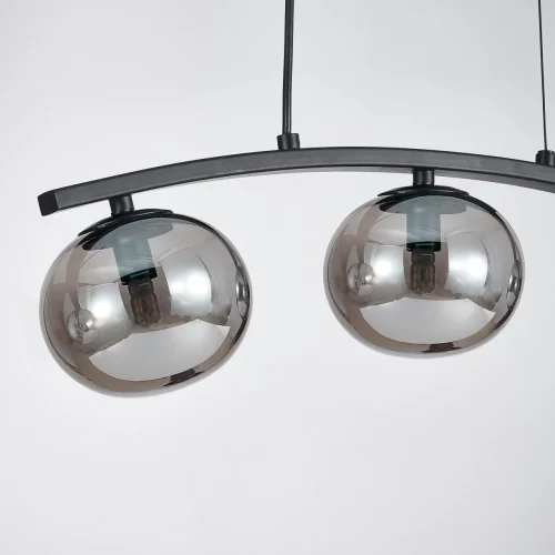 Светильник подвесной Arcata 4054-3P Favourite серый чёрный 3 лампы, основание чёрное в стиле современный шар фото 4