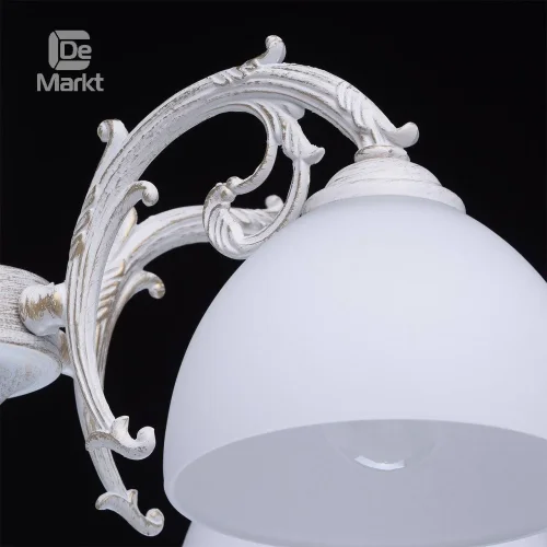 Люстра подвесная Ариадна 450014305 DeMarkt белая на 5 ламп, основание белое в стиле классика  фото 6