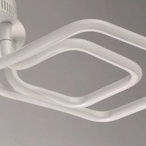 Люстра потолочная LED Аурих 496016803 DeMarkt белая на 3 лампы, основание белое в стиле хай-тек  фото 3