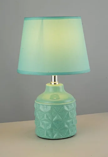 Настольная лампа Gadoni E 4.1.T5 BL Arti Lampadari бирюзовая 1 лампа, основание бирюзовое керамика в стиле классический кантри  фото 3