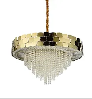 Люстра подвесная Dzhoell APL.823.03.18 Aployt прозрачная на 18 ламп, основание золотое в стиле современный 