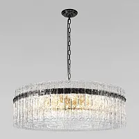 Люстра подвесная хрустальная Невада (Nevada) 10297/800 Pearl black LOFT IT прозрачная на 18 ламп, основание чёрное в стиле современный Люстра подвесная хрустальная Невада (Nevada) 10297/800 Pearl black LOFT IT прозрачная на 18 ламп, основание чёрное в стиле современный