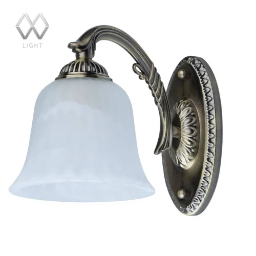 Бра Ариадна 450024501 MW-Light белый на 1 лампа, основание античное бронза в стиле классический 