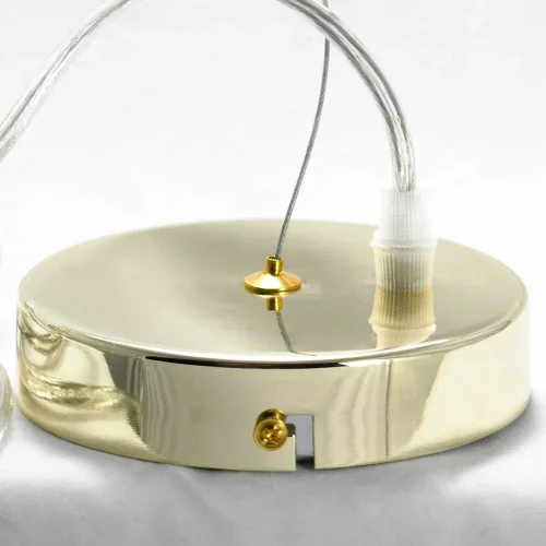 Люстра подвесная Huron LSP-8155 Lussole без плафона на 6 ламп, основание золотое в стиле современный  фото 5
