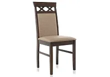 Деревянный стул Mango бежевый 1997 Woodville, бежевый/ткань, ножки/дерево/орех, размеры - ****430*500