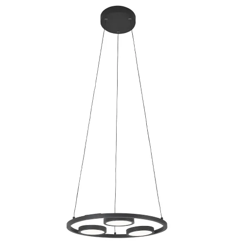 Светильник подвесной LED CLT 027C3 D450 BL Crystal Lux чёрный 3 лампы, основание чёрное в стиле современный  фото 2