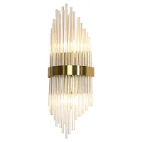 Бра LSP-8480 Lussole прозрачный 1 лампа, основание матовое золото в стиле современный 
