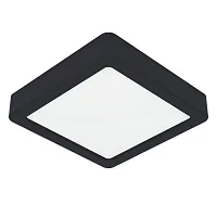 Светильник накладной LED Fueva 5 900586 Eglo белый 1 лампа, основание чёрное в стиле современный квадратный