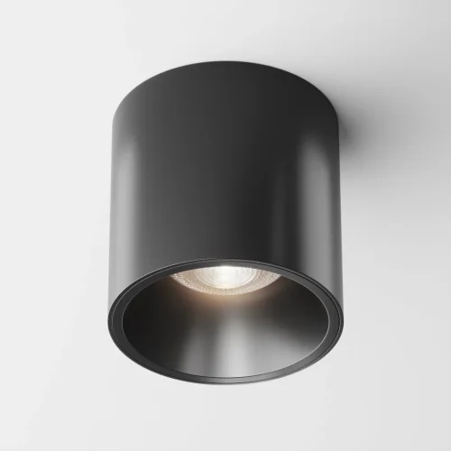 Светильник накладной Cover C064CL-L12B4K Maytoni чёрный 1 лампа, основание чёрное в стиле современный круглый фото 6