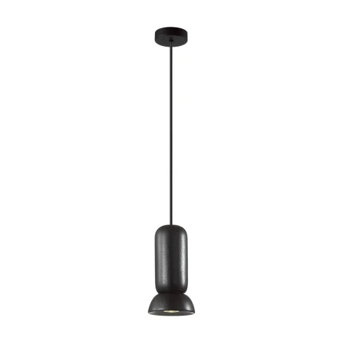 Светильник подвесной Kerama 5054/1D Odeon Light чёрный 1 лампа, основание чёрное в стиле современный трубочки фото 3