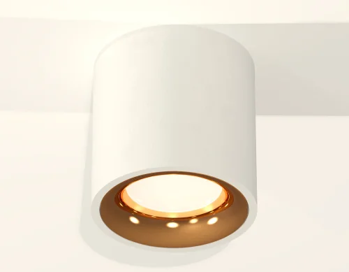 Светильник накладной Techno spot XS7531024 Ambrella light белый 1 лампа, основание белое в стиле хай-тек современный круглый фото 2