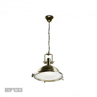 Светильник подвесной Lamp Loft199-B iLamp белый бронзовый 1 лампа, основание бронзовое в стиле лофт 