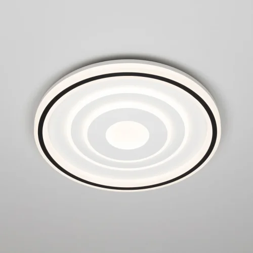 Люстра потолочная LED с пультом Квест CL739190E Citilux белая на 1 лампа, основание белое в стиле современный с пультом фото 3