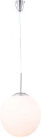 Светильник подвесной BALLA 1581 Globo белый 1 лампа, основание матовое никель в стиле современный 