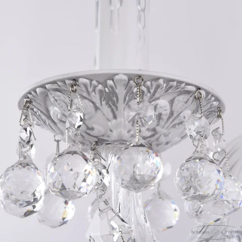 Бра AL16309B/1/141 WMN Bohemia Ivele Crystal без плафона на 1 лампа, основание белое серое в стиле классический balls фото 5