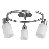 Люстра потолочная Cavalletta A4510PL-3SS Arte Lamp белая на 3 лампы, основание матовое серебро в стиле современный 