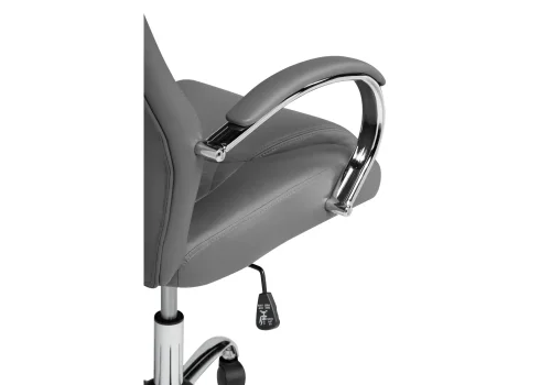Компьютерное кресло Tron grey 15516 Woodville, серый/искусственная кожа, ножки/металл/хром, размеры - *1210***610*700 фото 8