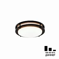 Светильник потолочный LED Бостон CL709205N Citilux белый 1 лампа, основание коричневое венге в стиле современный 