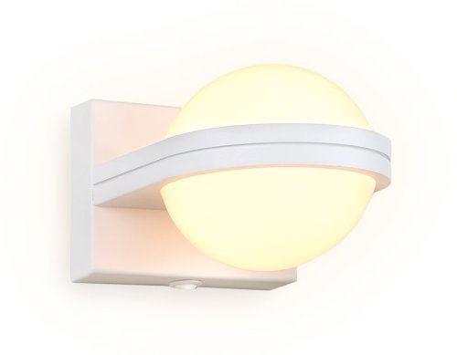 Бра с выключателем LED Wallers Wall FW555 Ambrella light белый на 1 лампа, основание белое в стиле хай-тек современный шар