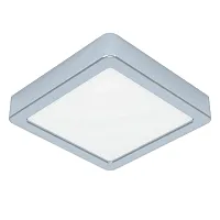 Светильник накладной LED Fueva 5 900649 Eglo белый 1 лампа, основание хром в стиле современный квадратный
