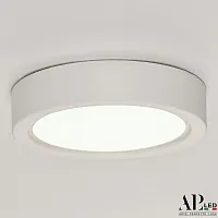Светильник накладной LED Ingrid 3322.LDY6004M/6W/6K Arte Perfetto Luce белый 1 лампа, основание белое в стиле модерн круглый