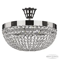 Люстра потолочная LED с пультом 19291/35NZ/LED-DIM Ni Bohemia Ivele Crystal прозрачная на 1 лампа, основание никель в стиле классический r
