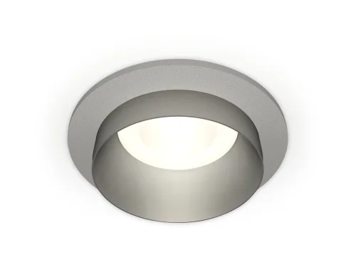 Светильник точечный Techno spot XC6514023 Ambrella light матовый хром серый 1 лампа, основание серое в стиле современный хай-тек круглый