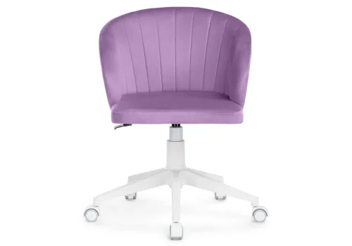 Компьютерное кресло Пард сиреневый 464232 Woodville, фиолетовый/велюр, ножки/пластик/белый, размеры - *870***590*600 фото 2