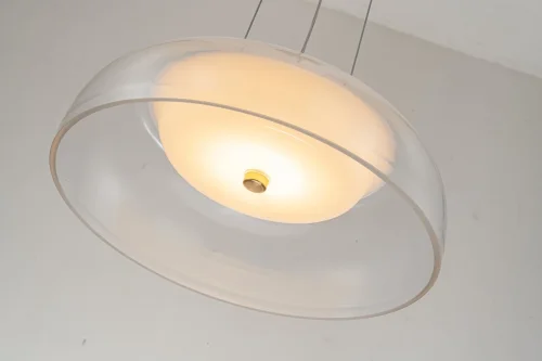 Светильник подвесной LED Narbolia L 1.P4 CL Arti Lampadari прозрачный 1 лампа, основание золотое в стиле хай-тек современный  фото 2