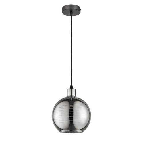 Светильник подвесной Mago 441 VL5572P01 Vele Luce серый чёрный 1 лампа, основание чёрное в стиле современный выдувное фото 2