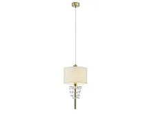 Светильник подвесной 4361/S gold Newport бежевый 1 лампа, основание золотое в стиле американский современный 