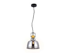 Светильник подвесной TR3527 Ambrella light серый 1 лампа, основание чёрное в стиле современный лофт 