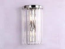 Бра 10112/A Newport прозрачный 2 лампы, основание никель хром в стиле классический 