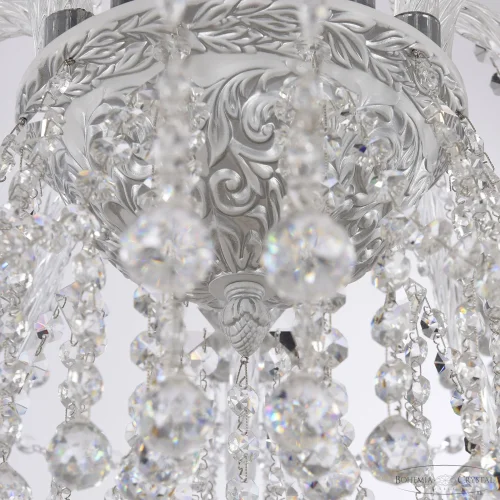 Люстра подвесная AL16309/12/300 WMN Bohemia Ivele Crystal без плафона на 12 ламп, основание серое белое в стиле классический balls фото 2
